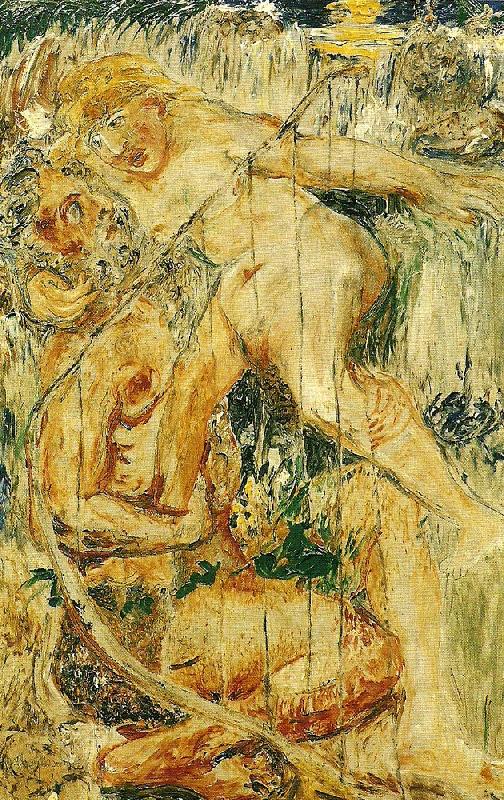 Ernst Josephson nacken och jungfrun Norge oil painting art